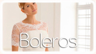 Brautjäckchen, Boleros, Stolas und Corsagetten zum standesamtlichem Brautkleid kaufen.
